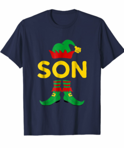 Son Elf Christmas Shirt Family Matching Pajama Gift Tee Son Elf Christmas Shirt Family Matching Pajama Gift Tee