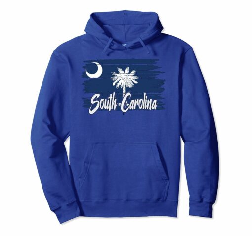 South Carolina Flag Hoodie South Carolinian Pullover