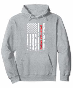 Sprint Car Racing Usa Flag Hoodie Sprint Car Racing Usa Flag Hoodie