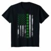 St Patricks Day Irish American Flag T Shirt