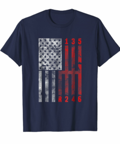 Stick Shift American Flag Muscle Car 6 Gears Mechanic Shirt Stick Shift American Flag Muscle Car 6 Gears Mechanic Shirt