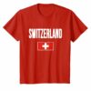 Switzerland T Shirt Swiss Flag