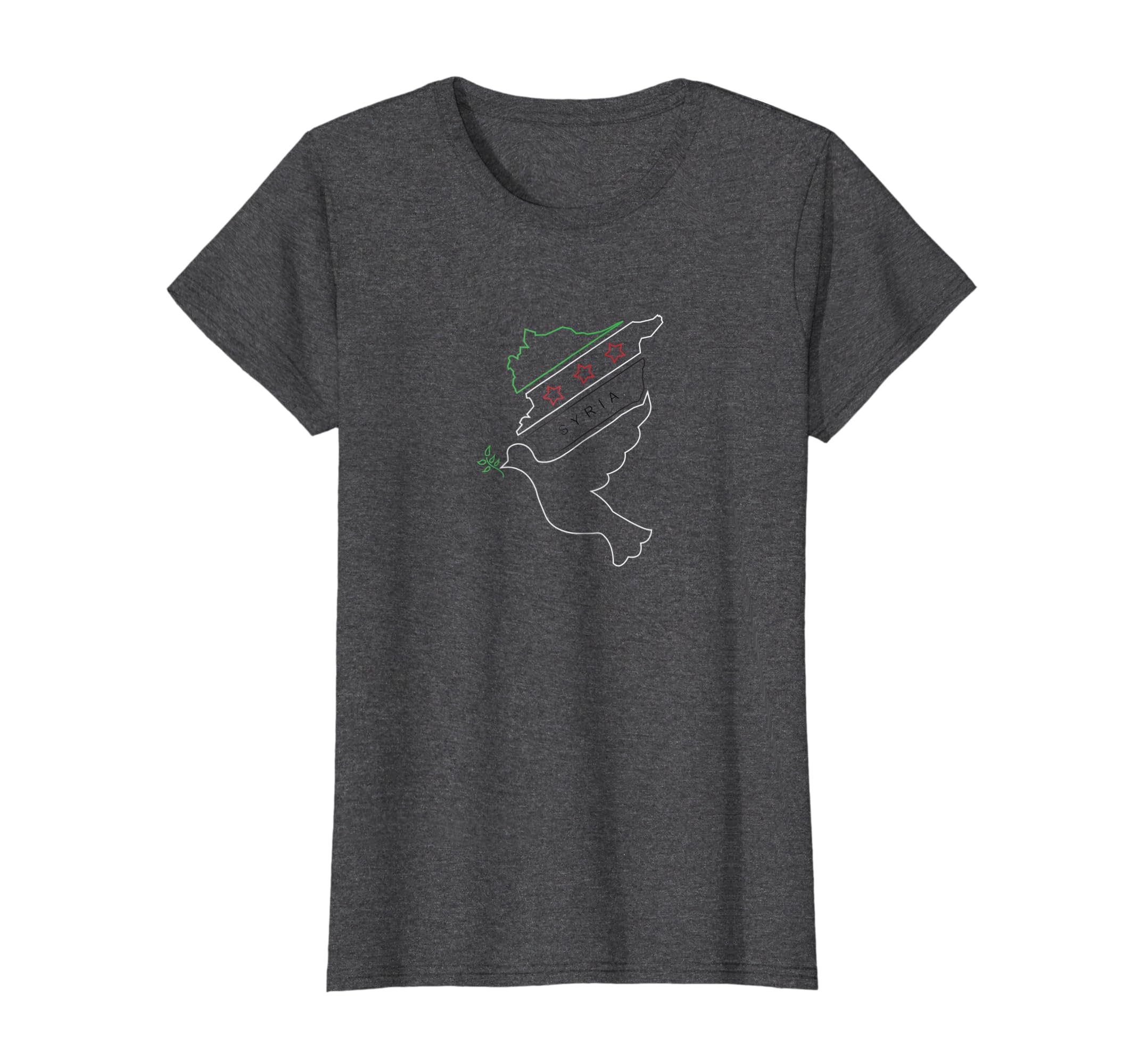 Syria T Shirt Syrian Independence Flag Peace Dove Syria T Shirt Syrian Independence Flag Peace Dove