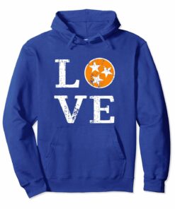 Tennessee Flag Hoodie Orange White Vintage Love Sweatshirt Tennessee Flag Hoodie Orange White Vintage Love Sweatshirt