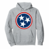 Tennessee Volunteer State Distressed Tristar Flag Hoodie