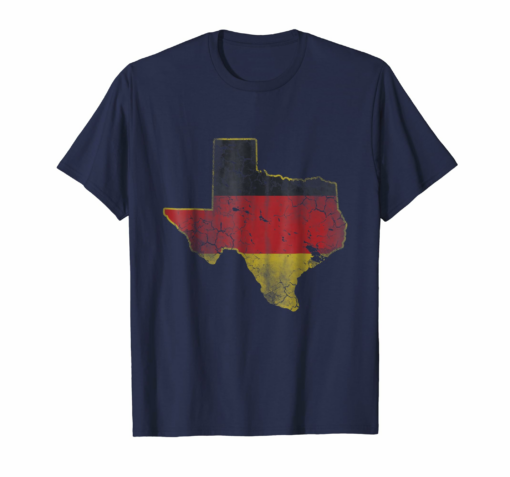 Texas German American Flag T Shirt Texan Germany Deutschland