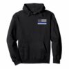 Thin Blue Line American Flag Police Hoodie