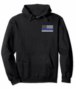 Thin Blue Line American Flag Police Hoodie Thin Blue Line American Flag Police Hoodie