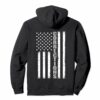 Thin Silver Line Corrections Flag Hoodie
