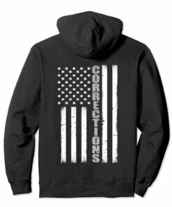 Thin Silver Line Corrections Flag Hoodie Thin Silver Line Corrections Flag Hoodie