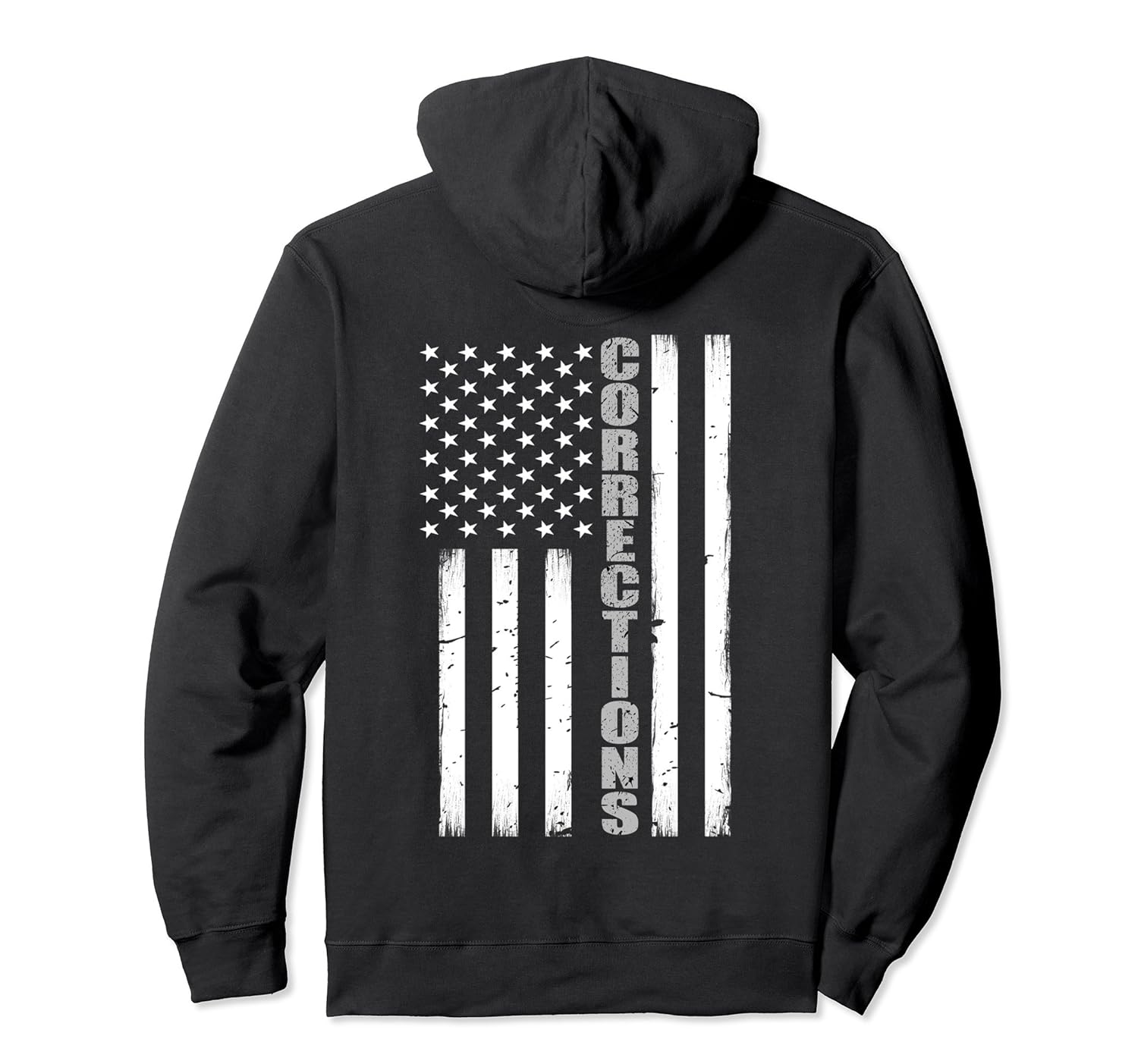 Thin Silver Line Corrections Flag Hoodie Thin Silver Line Corrections Flag Hoodie