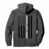 Thin Silver Line Flag Corrections Officer Hoodie