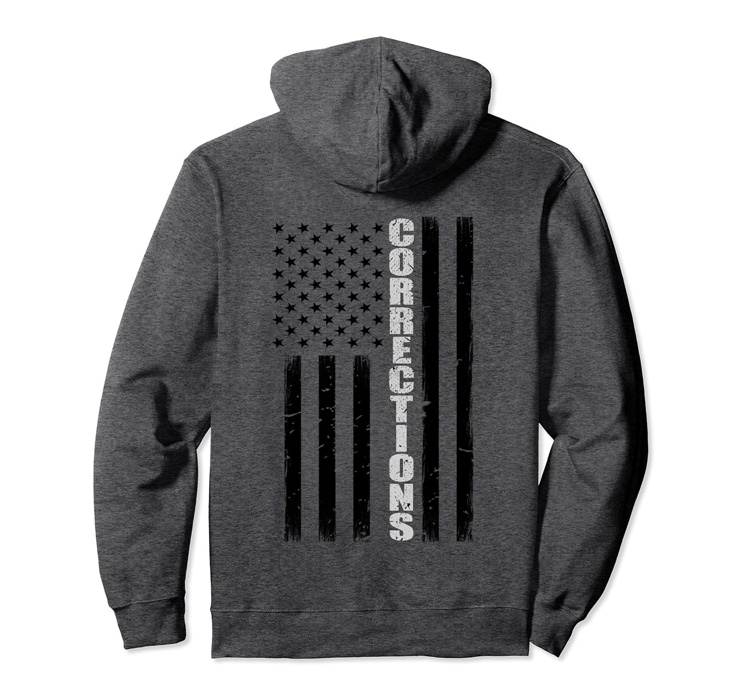 Thin Silver Line Flag Corrections Officer Hoodie Thin Silver Line Flag Corrections Officer Hoodie