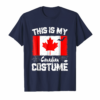 This Is My Halloween Canadian Costume T Shirt Canada Flag