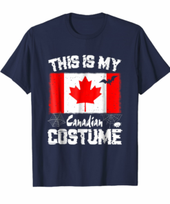 This Is My Halloween Canadian Costume T Shirt Canada Flag This Is My Halloween Canadian Costume T Shirt Canada Flag