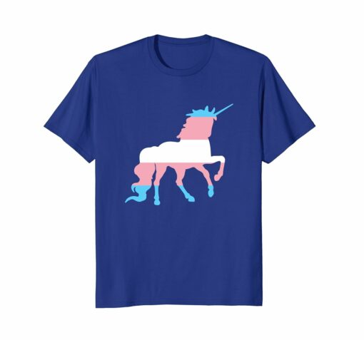 Transgender Unicorn T Shirt Trans Flag Pride Lgbtq Tee