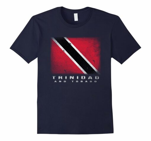 Trinidad Tobago Flag T Shirt Black
