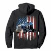 Trucker American Flag Truck Driver Hoodie Truck Driver Gift