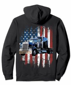 Trucker American Flag Truck Driver Hoodie Truck Driver Gift Trucker American Flag Truck Driver Hoodie Truck Driver Gift