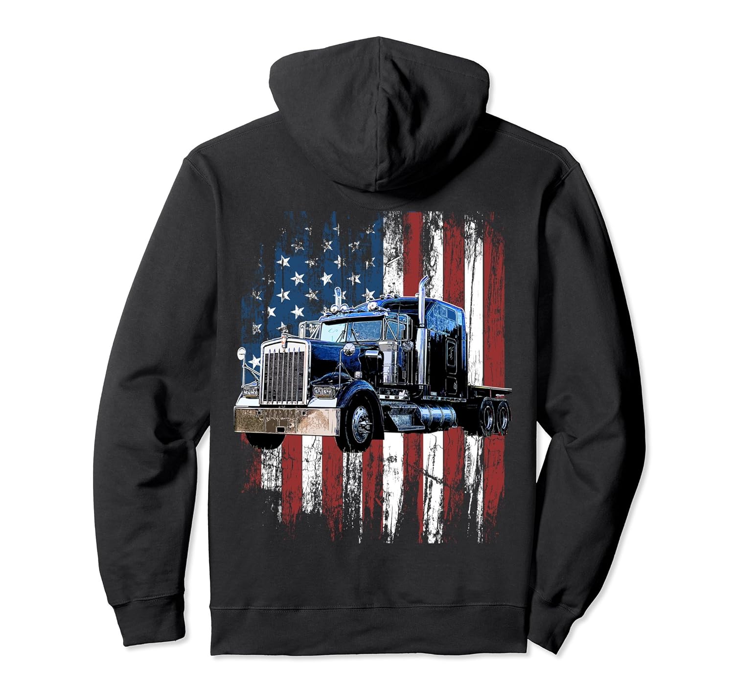 Trucker American Flag Truck Driver Hoodie Truck Driver Gift Trucker American Flag Truck Driver Hoodie Truck Driver Gift
