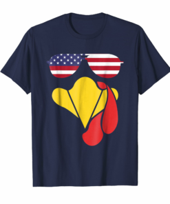 Turkey Face Tshirt Thanksgiving Usa Flag Sunglasses Gobble Turkey Face Tshirt Thanksgiving Usa Flag Sunglasses Gobble
