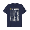 Us Army Retired Distressed American Flag Tee
