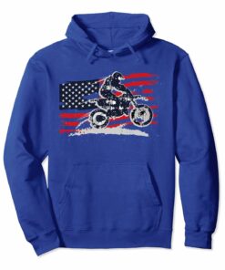 Usa American Flag Supercross Motocross Dirt Bike Hoodie Usa American Flag Supercross Motocross Dirt Bike Hoodie