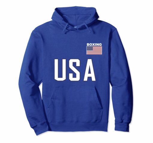 Usa Flag Boxing Hoodie Pocket Equipment Jacket For Boxer