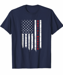 Usa Flag Social Worker T Shirt Usa Flag Social Worker T Shirt