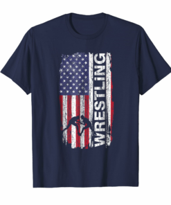 Usa Flag Wrestling T Shirt Gift Usa Flag Wrestling T Shirt Gift