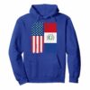 Usa Paraguay Flag Hoodie