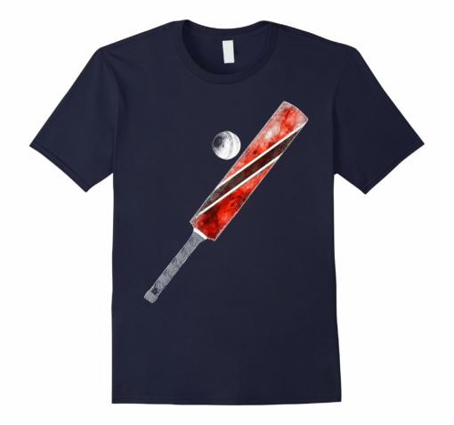 Vintage Cricket Trinidad Flag T Shirt Trinidadian Pride