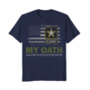Vintage Us Army My Oath Has No Expiration Date Flag Tshirt