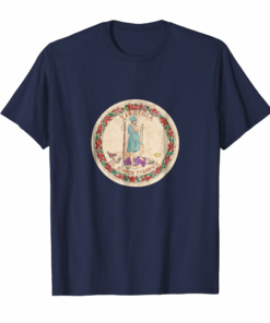 Virginia Flag Seal Shirt Distressed Vintage Virginia Flag Seal Shirt Distressed Vintage