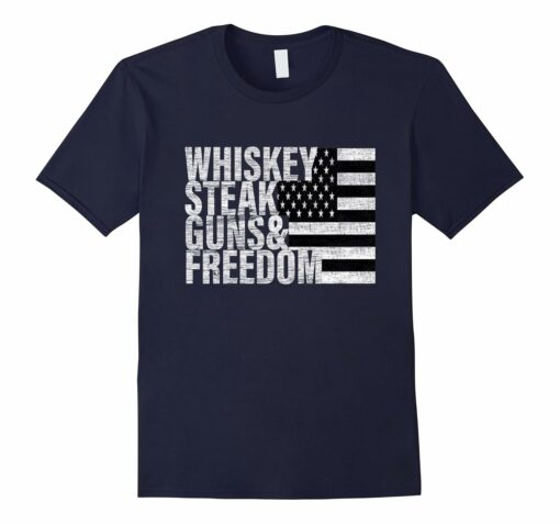 Whiskey Steak Freedom T Shirt Large
