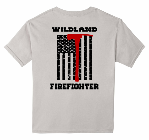 Wildland Firefighter Flag Pulaski Tshirt