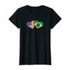 Womens Brazil Usa Flag T Shirt Heart Brazilian Americans Love Cute