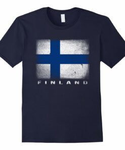 Womens Finnish Flag T Shirt Finland Womens Finnish Flag T Shirt Finland