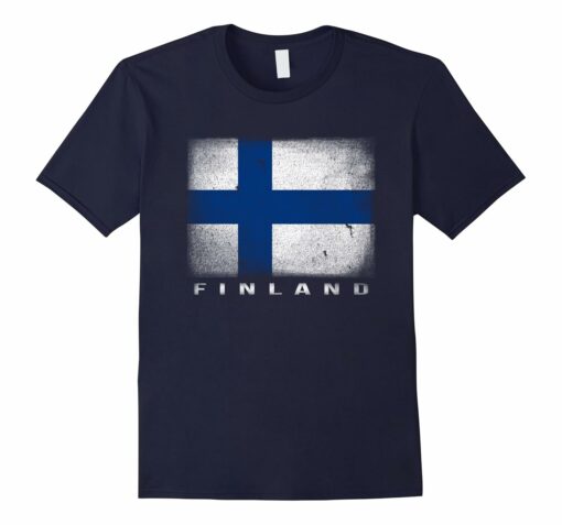 Womens Finnish Flag T Shirt Finland