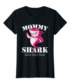 Womens Mommy Shark Tshirt Mom Mama Parent Matching Family Shark Tee Womens Mommy Shark Tshirt Mom Mama Parent Matching Family Shark Tee