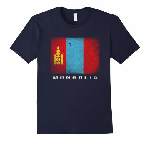 Womens Mongolian Flag T Shirt Mongolia