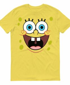 SpongeBob SquarePants Yellow Big Face Short Sleeve T-Shirt