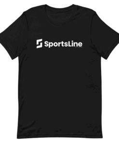 Sportsline Logo White Adult Short Sleeve T-Shirt