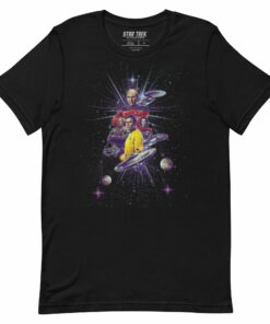Star Trek Captains Adult T-Shirt