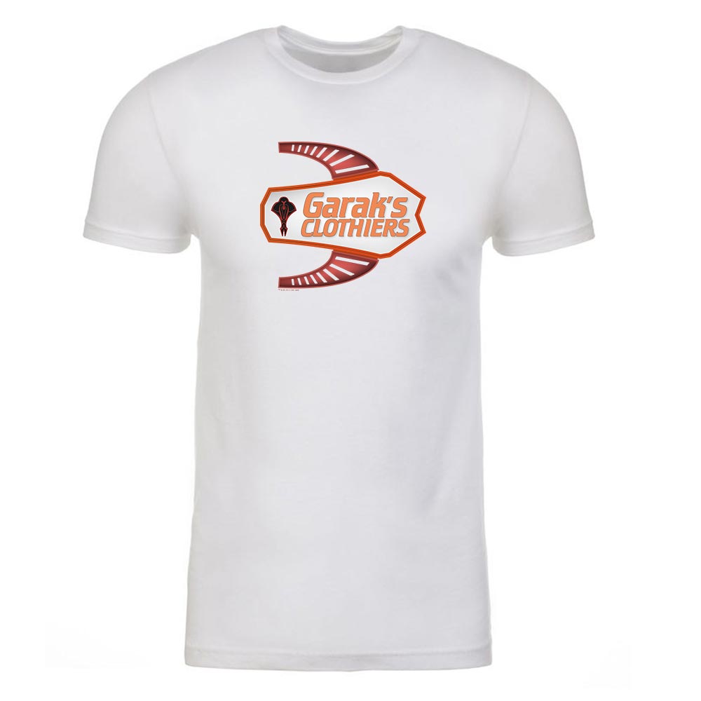 Star Trek Deep Space Nine Garak’s Clothiers Adult Short Sleeve T-Shirt Star Trek Deep Space Nine Garak’s Clothiers Adult Short Sleeve T-Shirt