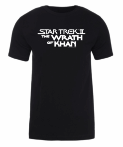 Star Trek II The Wrath of Khan Logo Adult Short Sleeve T-Shirt