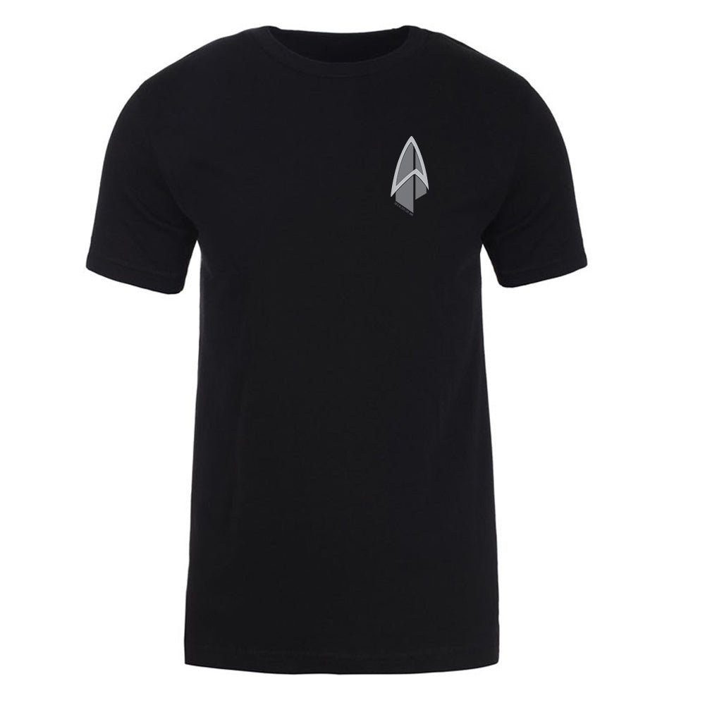 Star Trek Picard Starfleet Badge Adult Short Sleeve T-Shirt Star Trek Picard Starfleet Badge Adult Short Sleeve T-Shirt