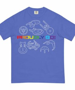 Star Trek Pride Starships Proudly Go! Comfort Colors T-Shirt