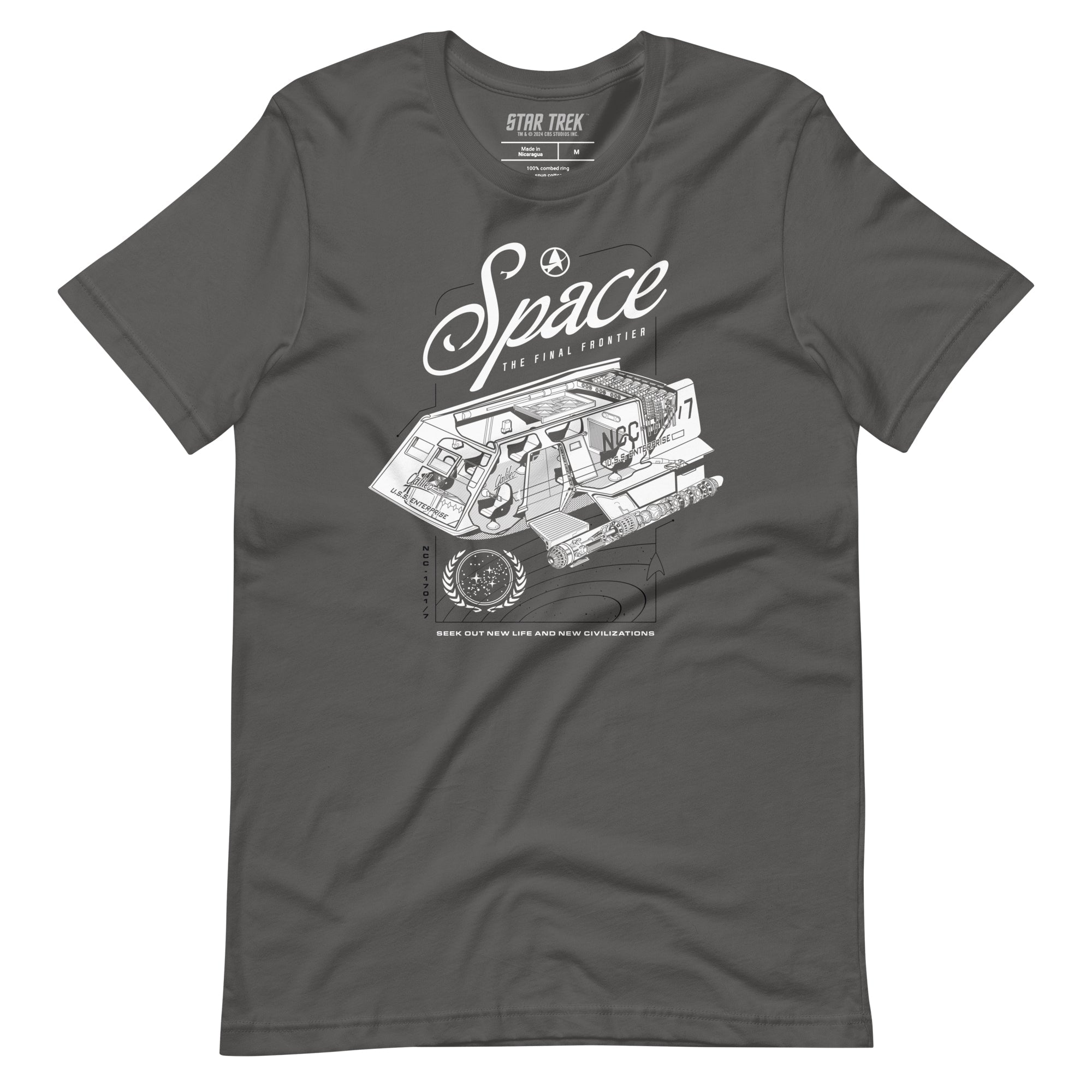 Star Trek Space Adult T-Shirt Star Trek Space Adult T-Shirt