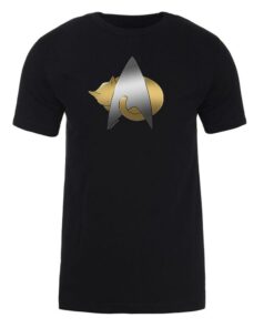 Star Trek The Next Generation Kitty Cat Logo Graphic T-Shirt